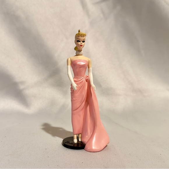 Vintage Hallmark Keepsakes Barbie Ornament 1996 Pink Dress-2/$20 - Picture 1 of 4